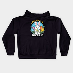 Easter Eggs-tra Sassy Bunny Kids Hoodie